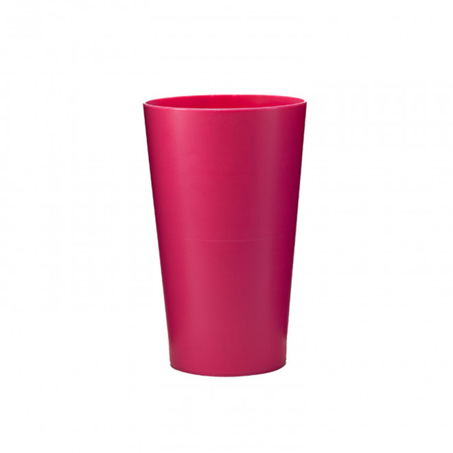 GOBELET QUADRI 30 CL PERSONNALISE 'CUP BUDGET COLOR' - fuchsia