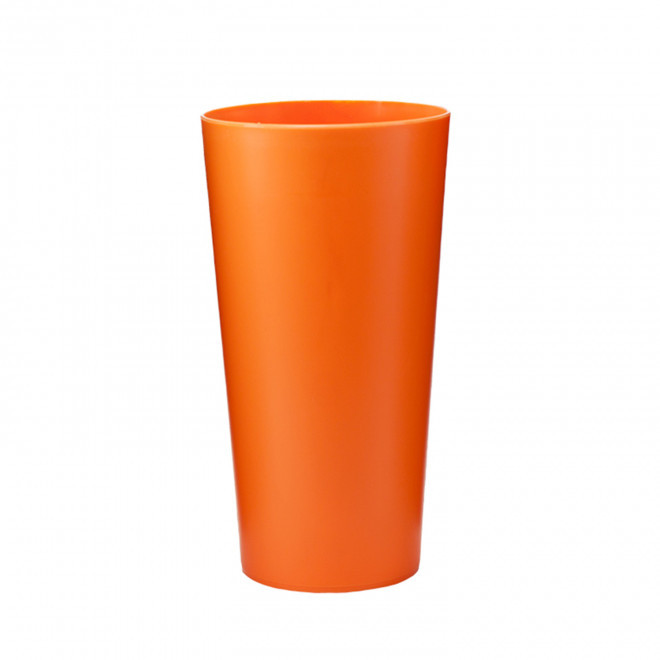 GOBELET QUADRI 56 CL PERSONNALISABLE 'CUP BUDGET COLOR' - orange