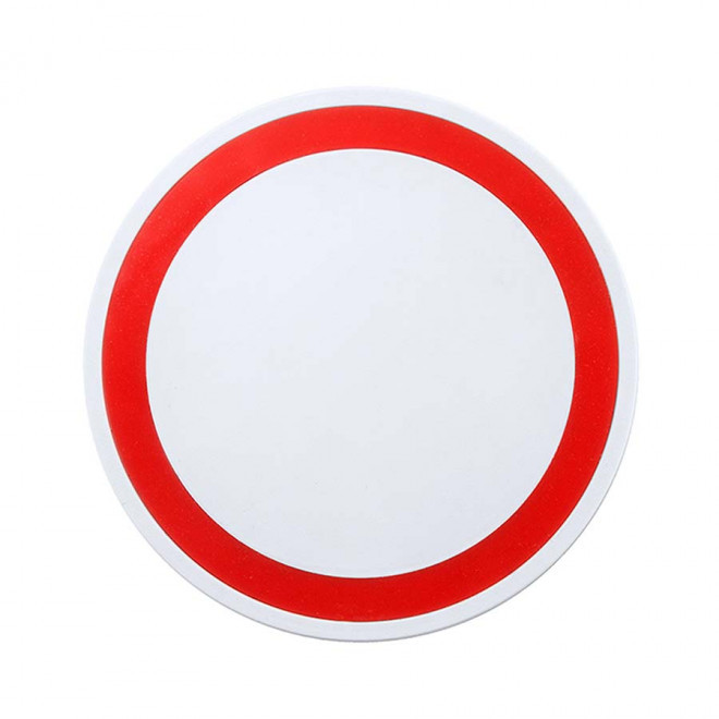 CHARGEUR INDUCTION PERSONNALISABLE 'STREAM COLOR' - rouge