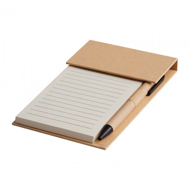 CARNET DE NOTES ET MARQUE-PAGES PERSONNALISABLE 'DAISY' - marron