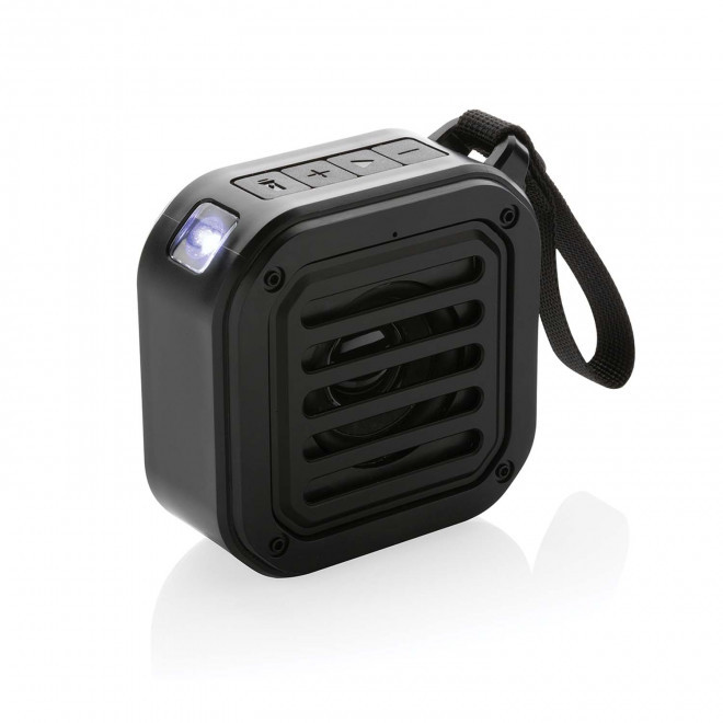 ENCEINTE SOLAIRE 3W PERSONNALISEE 'SOLUX' - noir