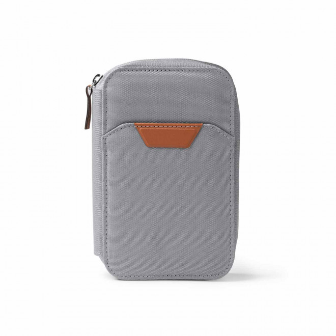 PORTE FEUILLE DE VOYAGE RPET PERSONNALISABLE 'NICETRIP' - gris