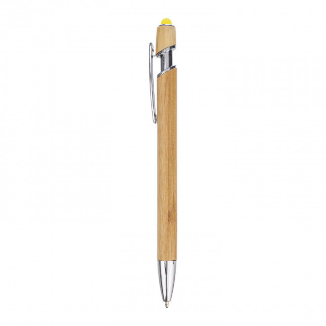 STYLO/STYLET PERSONNALISE EN BAMBOU 'PRINCY WOODY' - jaune