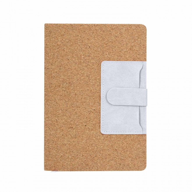 CARNET EN LIEGE PORTE CARTE PERSONNALISABLE 'VAU LIEGE' - blanc