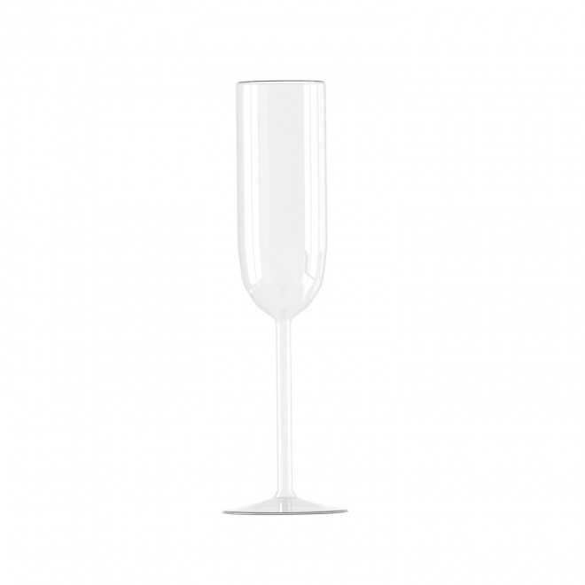 VERRE A CHAMPAGNE EN VERRE 22CL PERSONNALISE 'GLASS FLUTE' - transparent