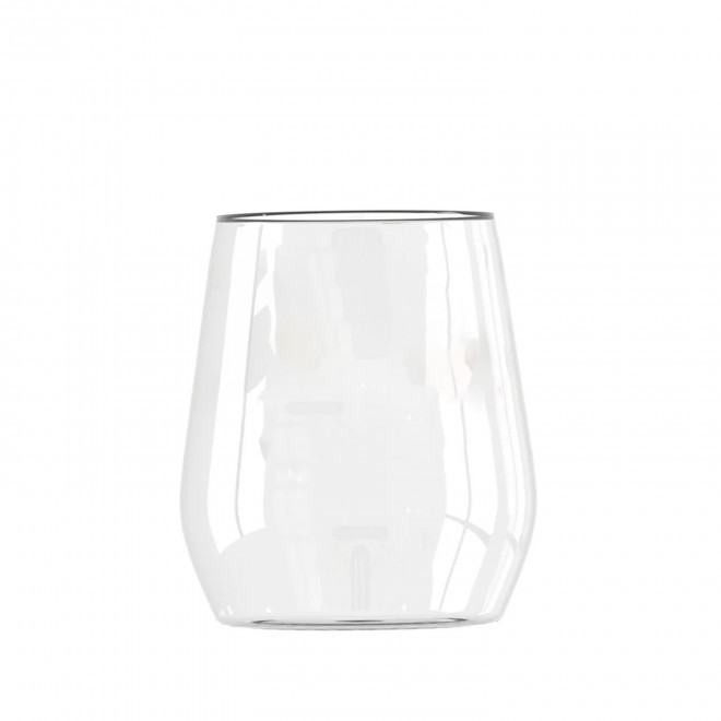 VERRE A EAU EN VERRE 38CL PERSONNALISE 'GLASS EAU' - transparent