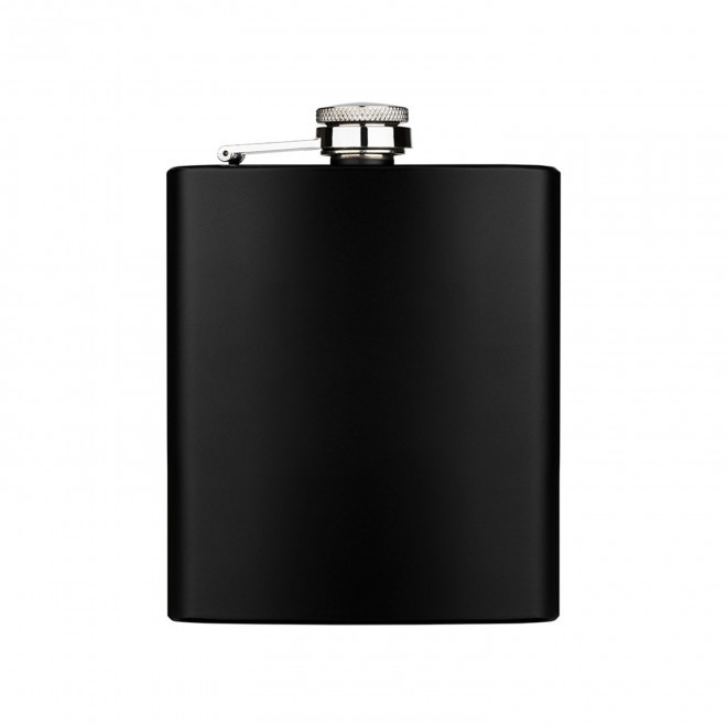 FLASQUE ACIER PERSONNALISABLE 'GUDYS DARK 198.1 ML' - noir