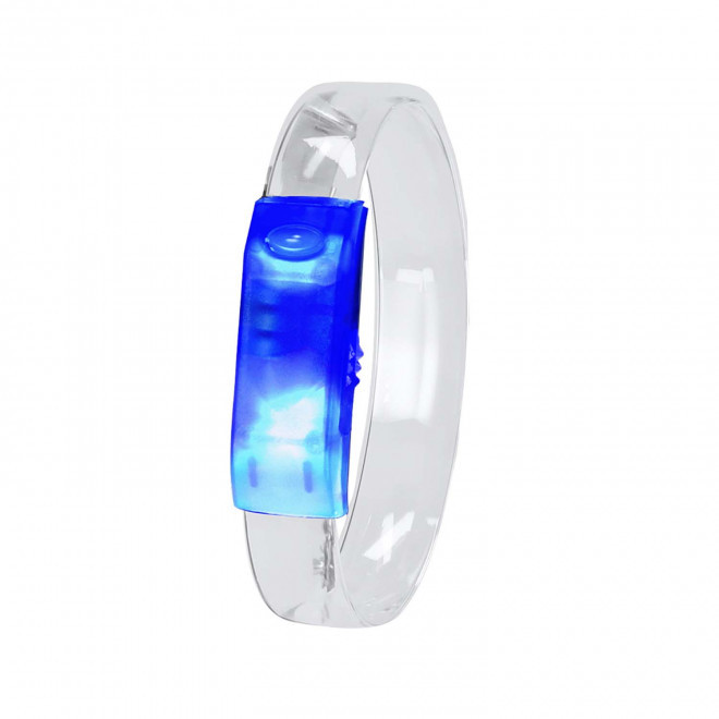 BRACELET LUMINEUX PERSONNALISE 'FUNYFUN' - bleu clair