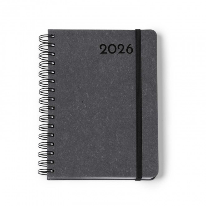 AGENDA JOURNALIER PERSONNALISE 'SWAG' - gris foncé
