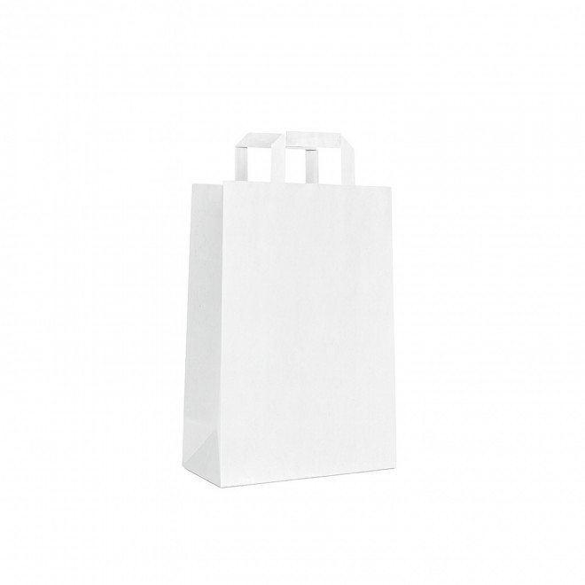 SAC KRAFT PERSONNALISE GRANDE QUANTITE 'BLANPA 23X10X33' - blanc