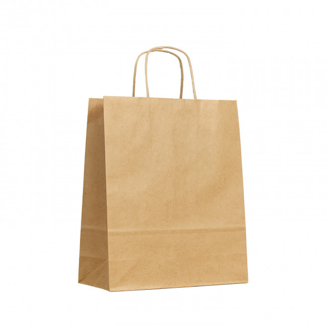SAC KRAFT PERSONNALISE GRANDE QUANTITE 'TORSI 33X12X41' - brun