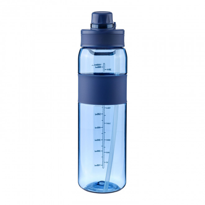 GOURDE TRITAN GRIP SILICONE 900ML PERSONNALISABLE 'VERSATI' - bleu