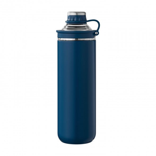 BOUTEILLE ISOTHERME PERSONNALISABLE 'METONI' - bleu