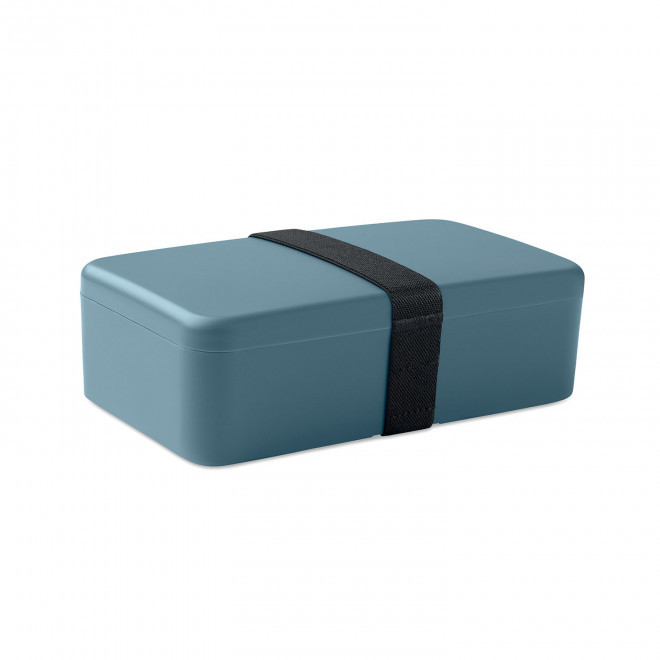 LUNCH BOX RPET 750ML PERSONNALISABLE 'DOPPITO' - bleu pétrole