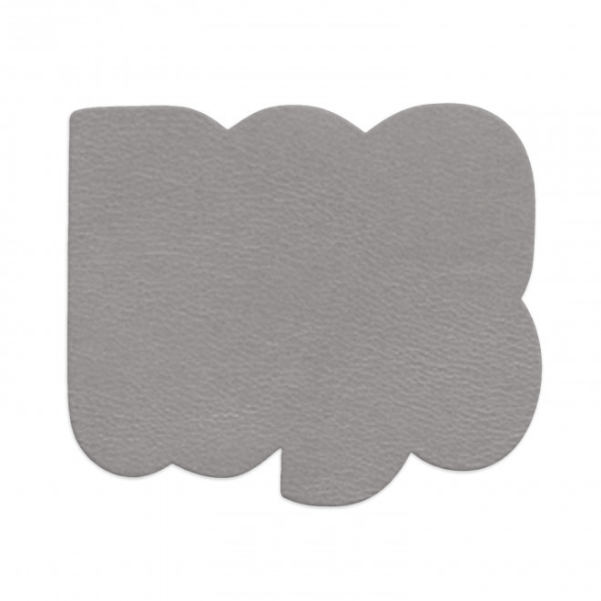 ETIQUETTE HANDTAG CADEAU PERSONNALISABLE 'YORSY CUIR' - gris