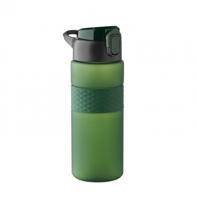 GOURDE RPET AVEC PAILLE 700ML PERSONNALISABLE 'DAYLY' - vert fonce