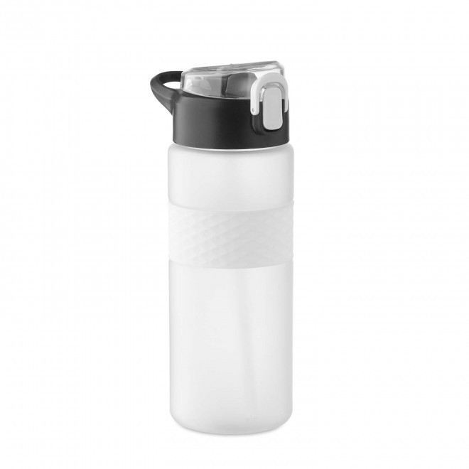 GOURDE RPET AVEC PAILLE 700ML PERSONNALISABLE 'DAYLY' - blanc