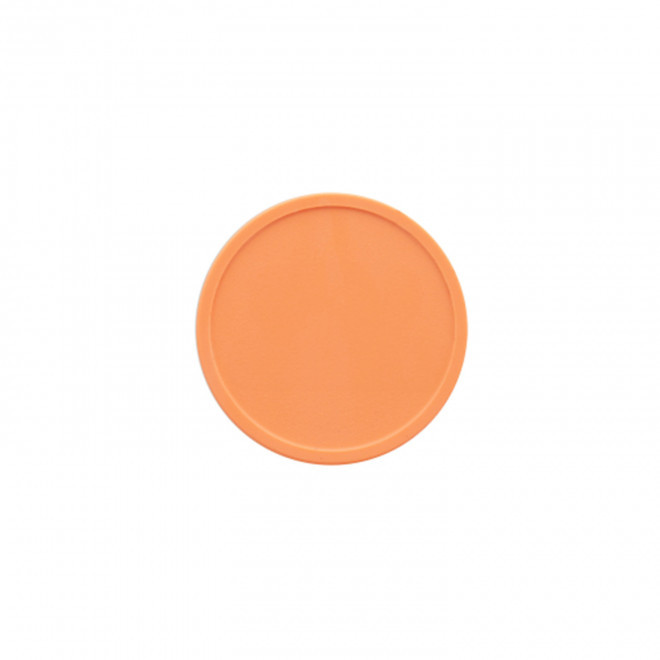 JETON PERSONNALISE EN PLASTIQUE RECYCLE 'MONNET' - orange