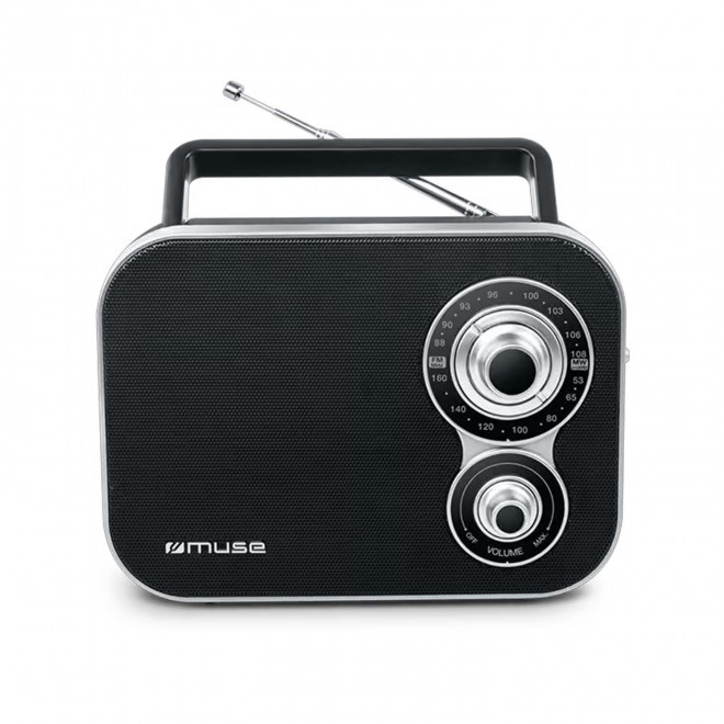 RADIO PORTABLE PERSONNALISABLE 'VINGAGE' - noir