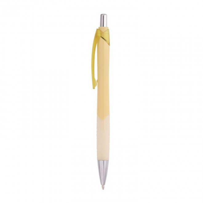 STYLO PERSONNALISABLE EN ABS RECYCLE 'ANTONIN' - jaune