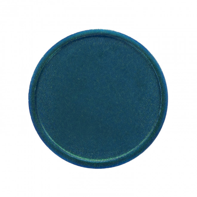 JETON EN PLASTIQUE GRAVE PERSONNALISABLE 'MONNET' - vert métallisé