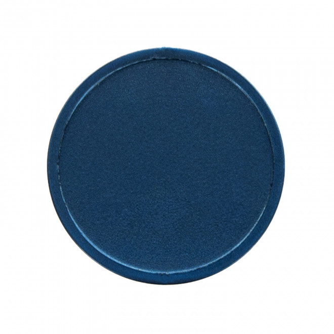 JETON EN PLASTIQUE GRAVE PERSONNALISABLE 'MONNET' - bleu métallisé