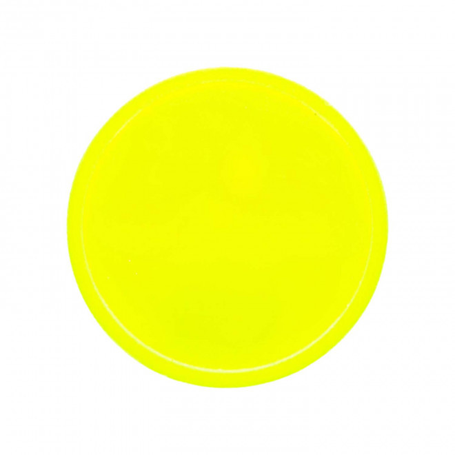 JETON EN PLASTIQUE PERSONNALISABLE 'MONNET' - jaune fluo
