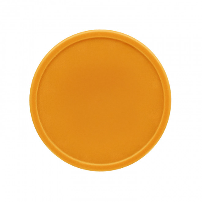 JETON PERSONNALISE EN PLASTIQUE PERCE GRAVE 'MONNET' - orange fluo