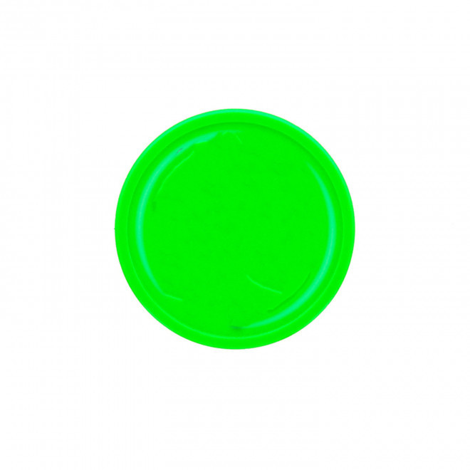 JETON IMPRIME A LA FEUILLE PERSONNALISABLE 'MONNET' - vert transparent