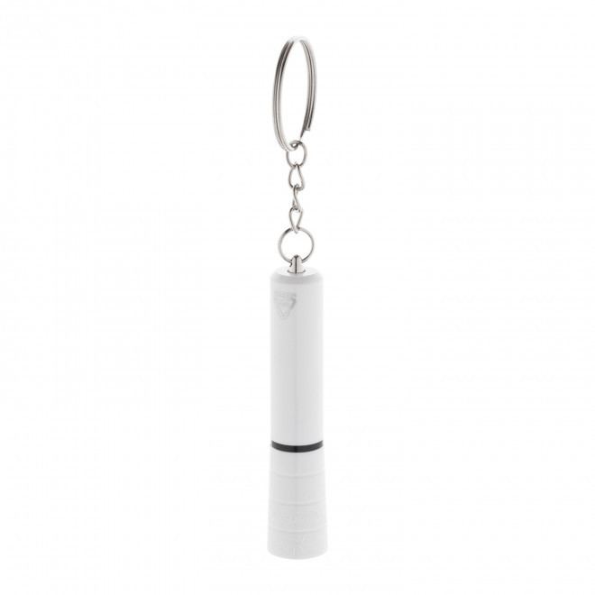 PORTE CLES LAMPE PERSONNALISABLE 'RAPOS RECYCLE' - blanc