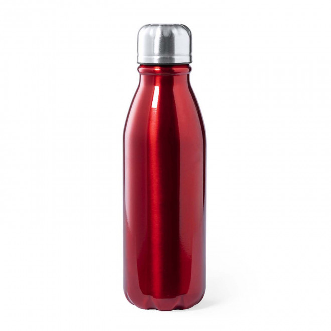 BOUTEILLE EN ALUMINIUM 550ML PERSONNALISABLE 'FIERRA' - rouge