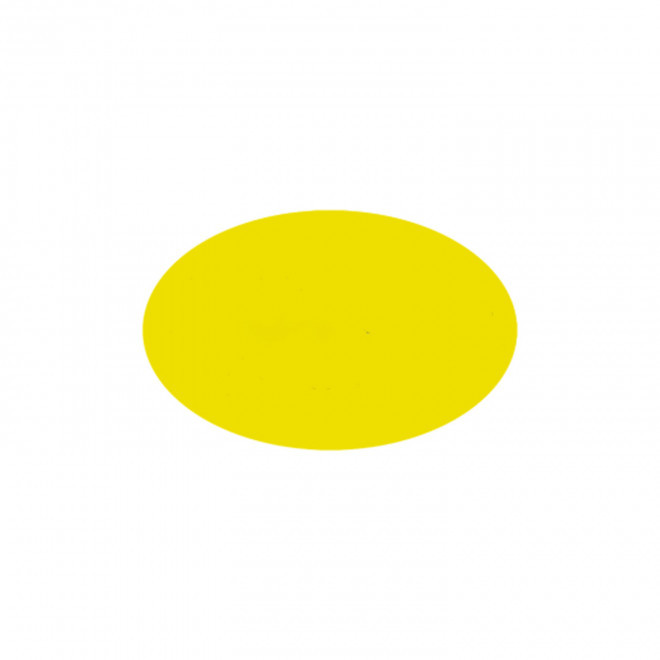 JETON DE FETES ET MANEGE PERSONNALISABLE 'FUNZY OVALE' - jaune