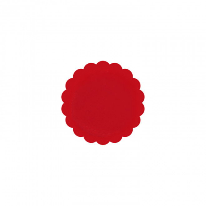 JETON DE FETES ET MANEGE PERSONNALISABLE 'FUNZY DENTELE' - rouge