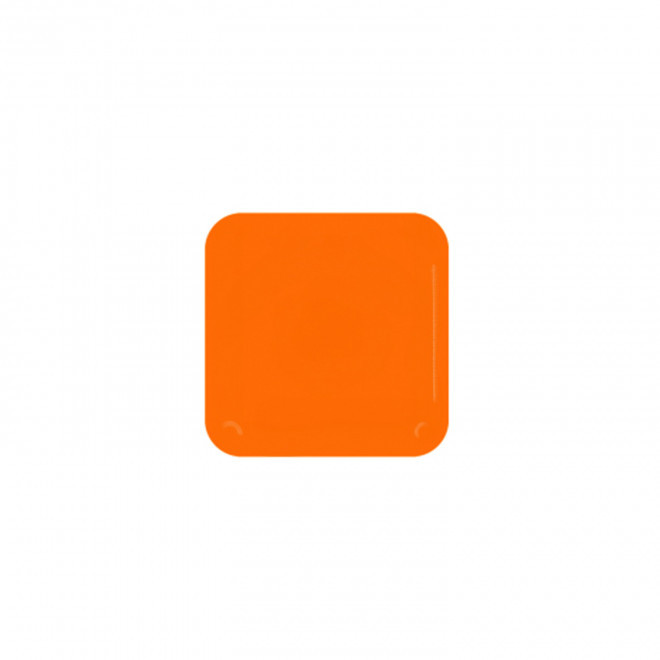 JETON DE FETES ET MANEGE PERSONNALISABLE 'FUNZY CARRE' - rouge orange