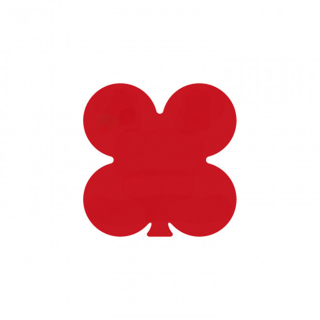 JETON DE FETES ET MANEGE PERSONNALISABLE 'FUNZY TREFLE' - rouge