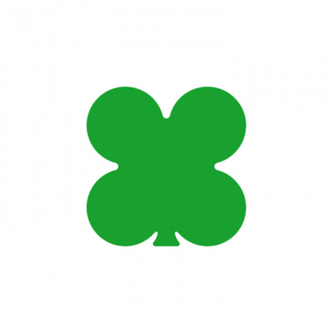 JETON DE FETES ET MANEGE PERSONNALISABLE 'FUNZY TREFLE' - vert clair