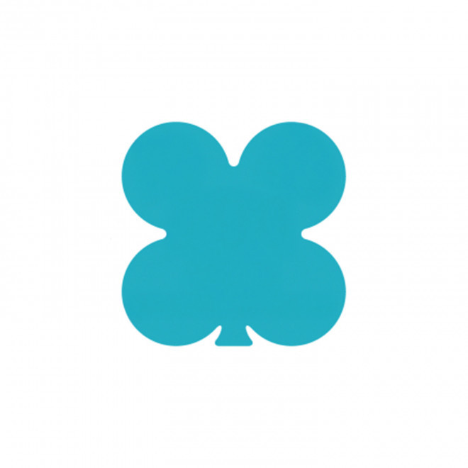 JETON DE FETES ET MANEGE PERSONNALISABLE 'FUNZY TREFLE' - turquoise