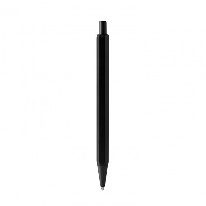 STYLO HEXAGONAL PUBLICITAIRE EN METAL 'CONI' - noir