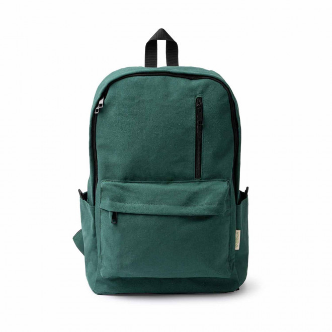 SAC A DOS PERSONNALISABLE COTON RECYCLE 'TITUR' - vert