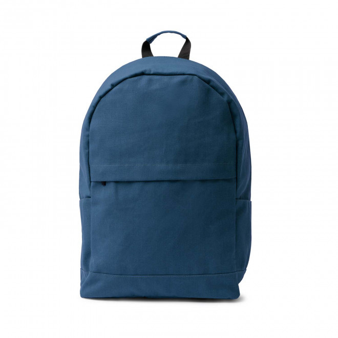 SAC A DOS ANTIVOL COTON RECYCLE PERSONNALISABLE 'TITURO' - bleu marine