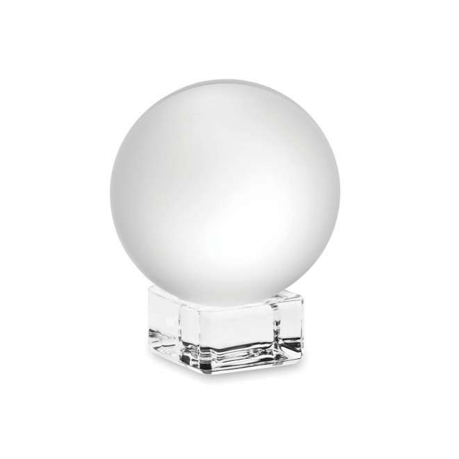TROPHEE EN VERRE SPHERE PERSONNALISABLE 'EKURO' - transparent