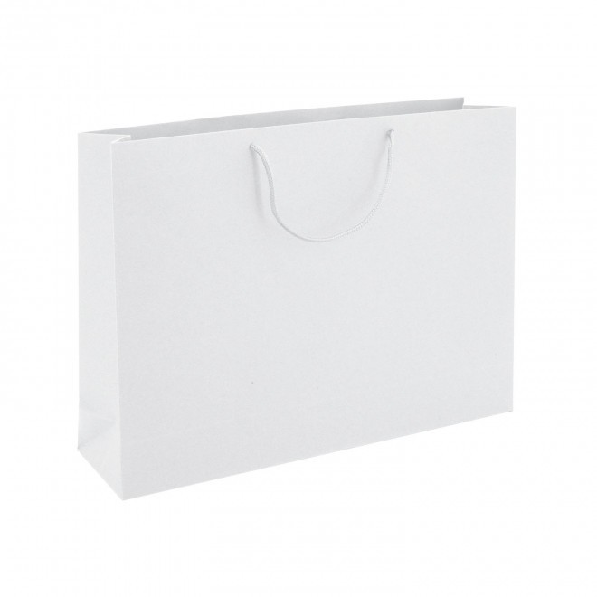 SAC CADEAU PERSONNALISE 42x30x9 'KARTELOS' - blanc