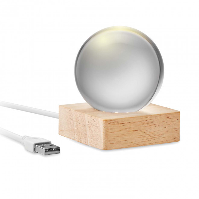 BOULE LUMINEUSE PERSONNALISABLE 'BOULGA' - transparent