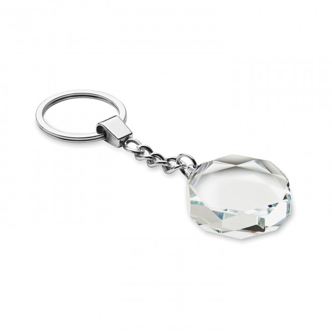 PORTE-CLE SOUVENIR PERSONNALISABLE 'LAROSE' - transparent