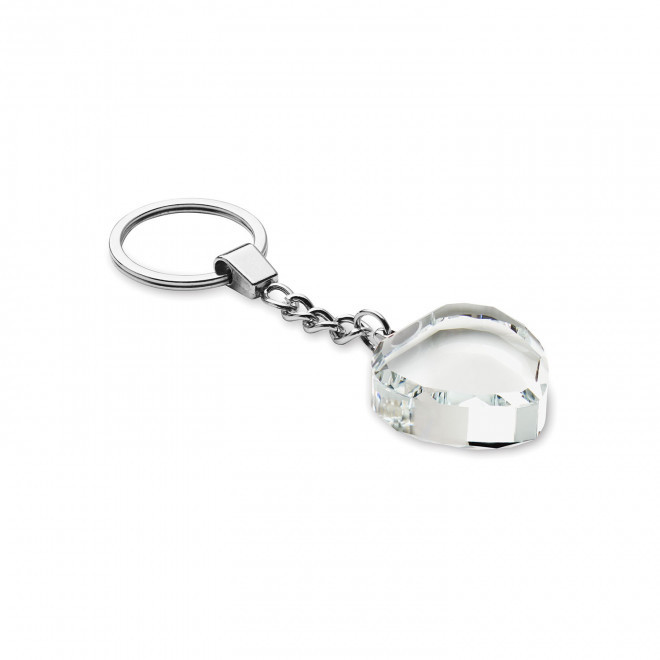 PORTE-CLE SOUVENIR PERSONNALISABLE 'LAROSE' - transparent