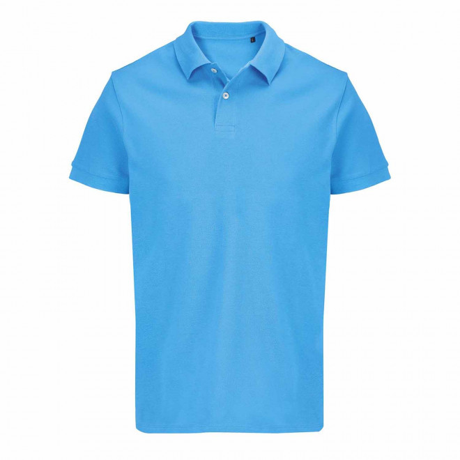 POLO MIXTE PERSONNALISABLE COULEUR 'PACIFIC' 210G/M2 - bleu aqua