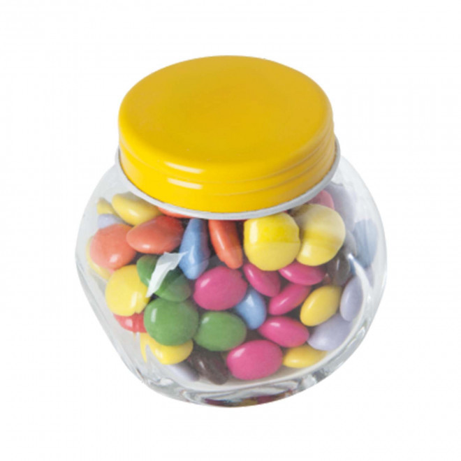 BONBONNIERE DE BONBONS PERSONNALISABLE 'YAMA' - jaune