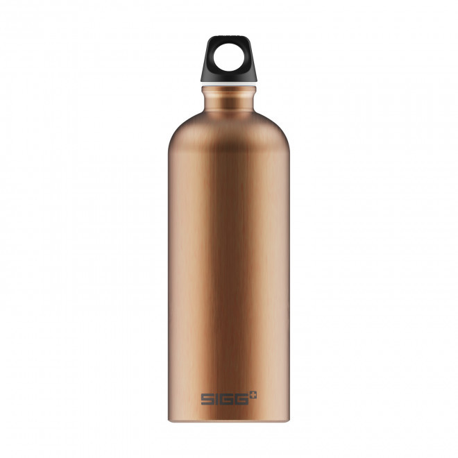 GOURDE EN ALUMINIUM SIGG 1L PERSONNALISABLE 'TRAVELLER' - cuivre