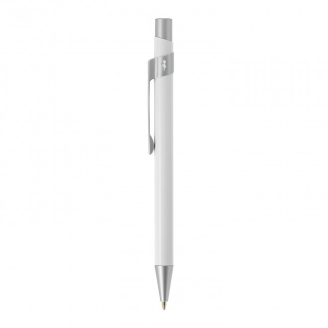 STYLO BIC®  PERSONNALISABLE 'METAL PRO' - blanc poli