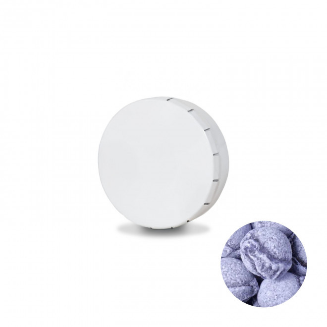 BOITE A BONBONS PUBLICITAIRE 'CLARI' - violette